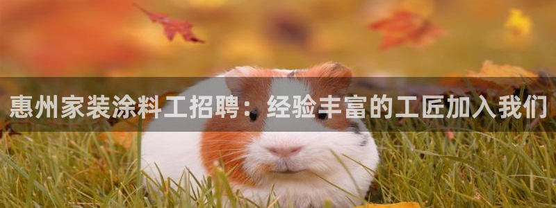 和记平台官网：惠州家装涂料工招聘：经验丰富的工匠加入我们
