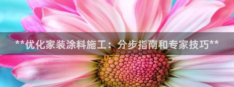 和记官网登录：**优化家装涂料施工：分步指南和专家技巧**