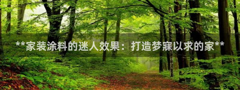 和记 首页：**家装涂料的迷人效果：打造梦寐以求的家**
