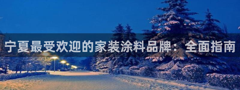 和记pc：宁夏最受欢迎的家装涂料品牌：全面指南