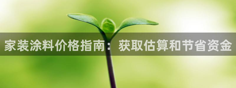 和记登陆：家装涂料价格指南：获取估算和节省资金
