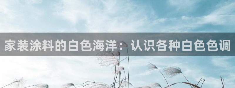 和记h88游戏：家装涂料的白色海洋：认识各种白色色调