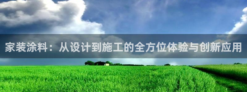 和记平台官网：家装涂料：从设计到施工的全方位体验与创新应用
