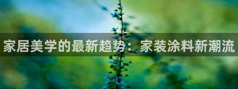 和记国际开户网站：家居美学的最新趋势：家装涂料新潮流