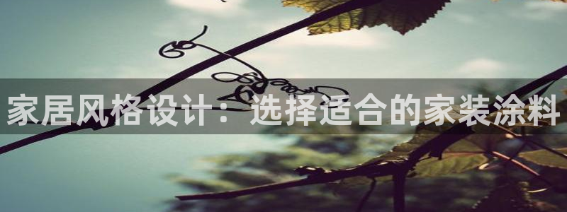 和记ag旗舰：家居风格设计：选择适合的家装涂料