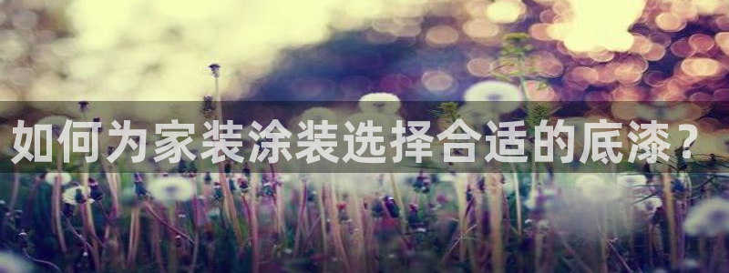 和记平台：如何为家装涂装选择合适的底漆？