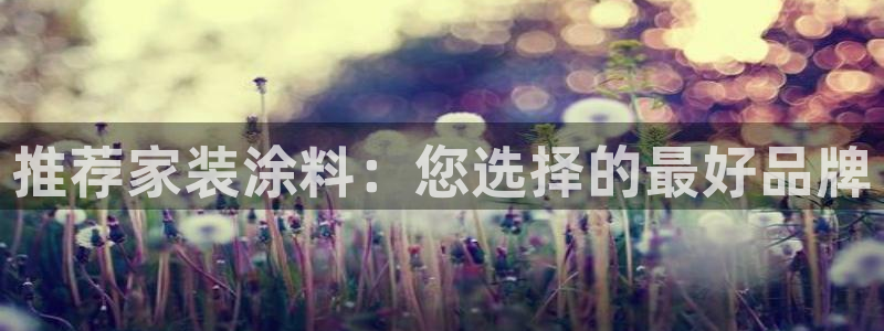 和记hj：推荐家装涂料：您选择的最好品牌